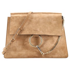 Chloe Faye Umhängetasche Wildleder Medium