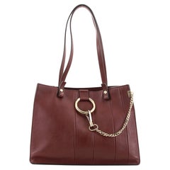 Chloe Faye Tote Stitched Leather Small