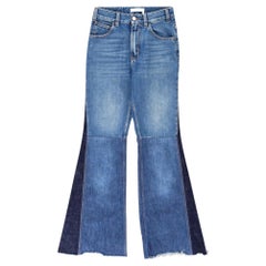 Chloe Flared Patchwork High-Waisted Jeans