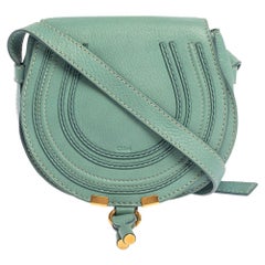 Chloe Fresh Mint Blau Leder Mini Marcie Crossbody Tasche