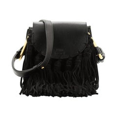 Chloe Fringe Tassel Hudson Bag Leather Mini
