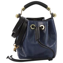 Chloe Gala Bucket Bag Python Small
