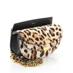Chloe Georgia Belt Bag Printed Pony Hair