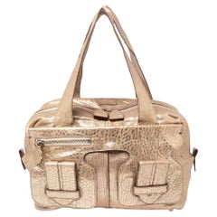 Chloe Gold Leather Saskia Satchel