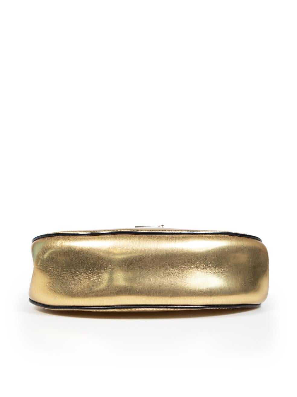Women's Chloé Gold Metallic Drew Crossbody Bag