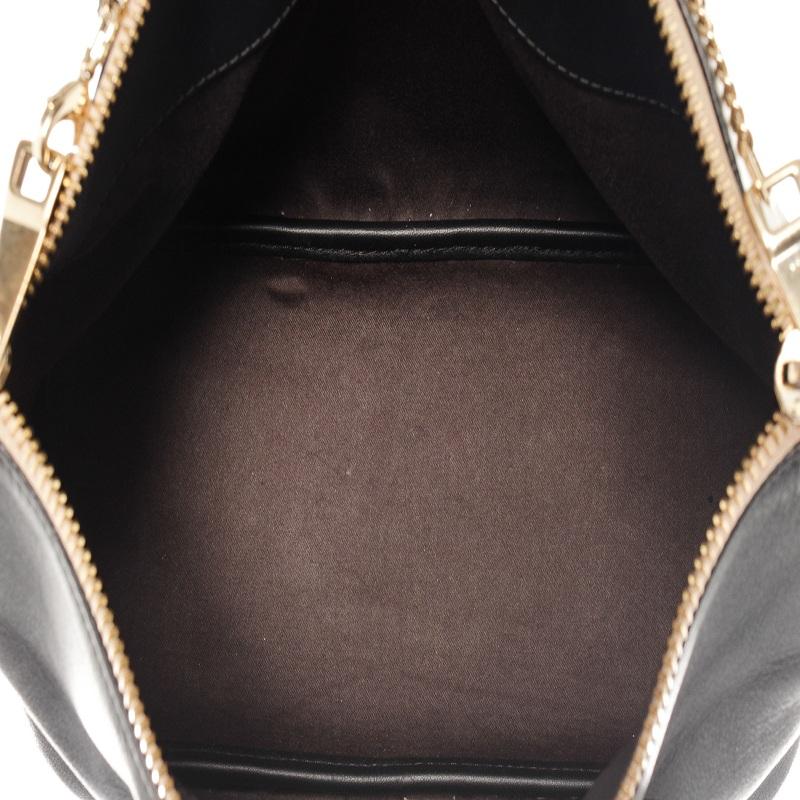 Chloe Gray Black Calfskin Leather Two-tone Baylee Medium Tote Bag 2