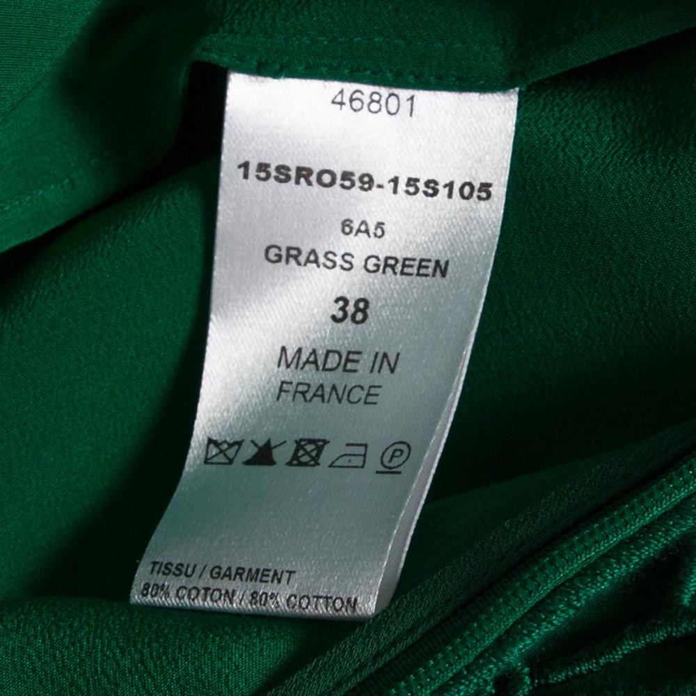green guipure lace midi dress