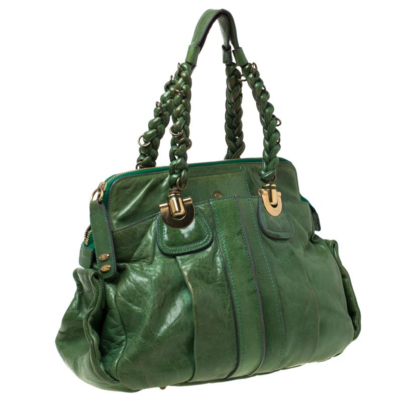 chloe green purse