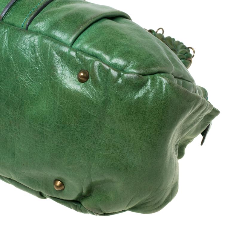 Green leather cheap handbags