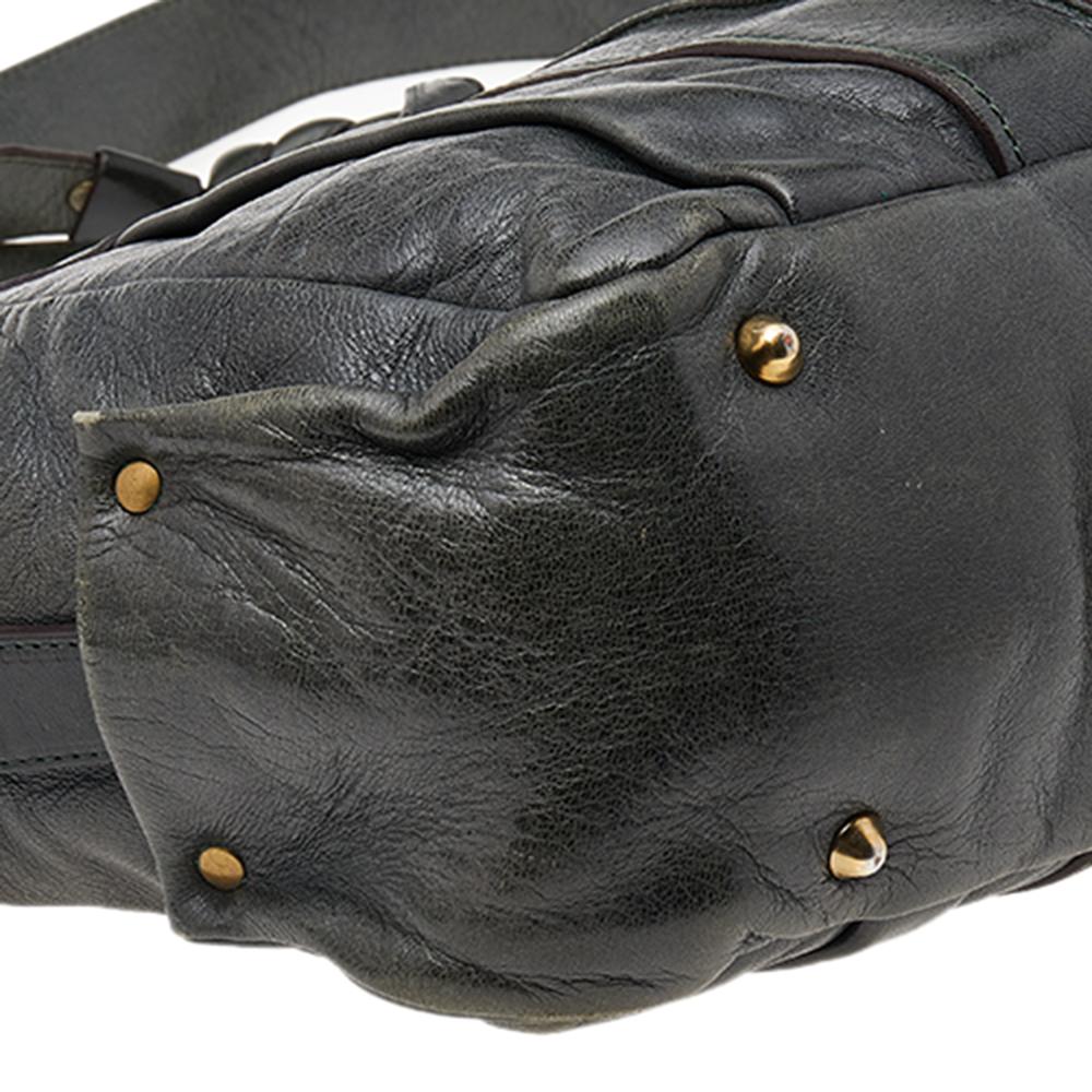 Chloe Green Leather Heloise Shoulder Bag 4