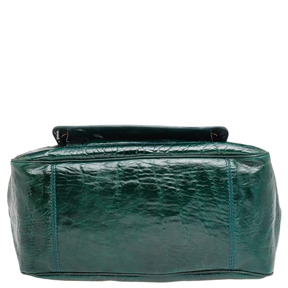 chloe green leather bag