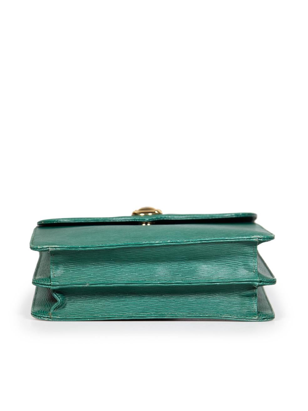 Women's Chloé Green Leather Square Crossbody Bag