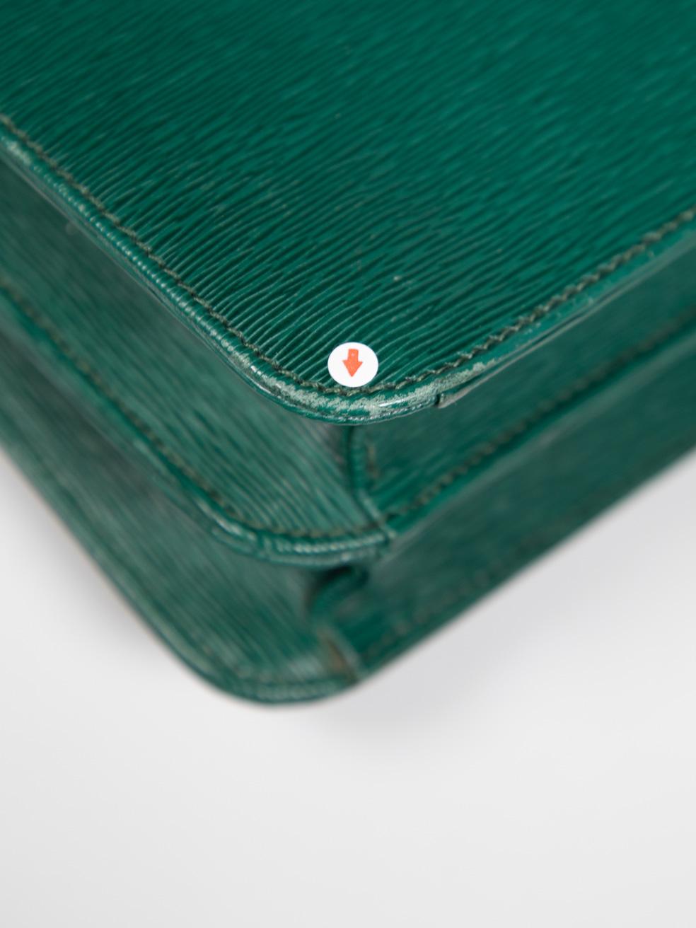 Chloé Green Leather Square Crossbody Bag 3