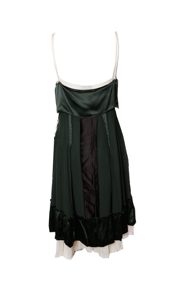 chloe green silk dress Chlo by Phoebe Philo SS2005 runway silk green dress Available for rent size 4