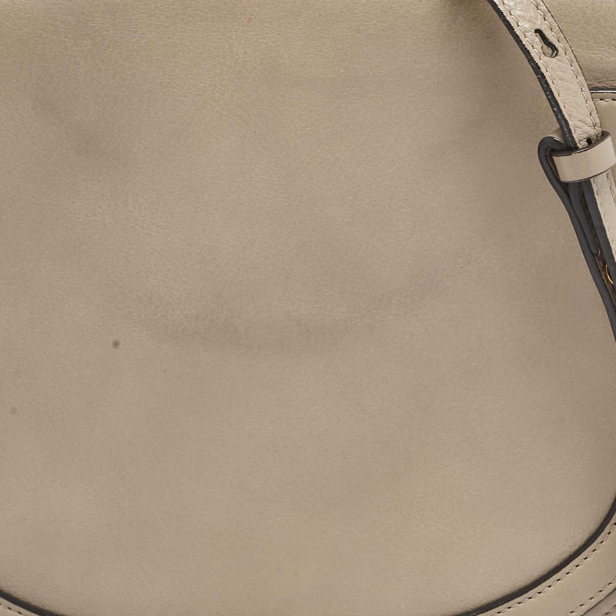 Women's Chloe Grey Leather and Suede Medium Nile Bracelet Shoulder Bag