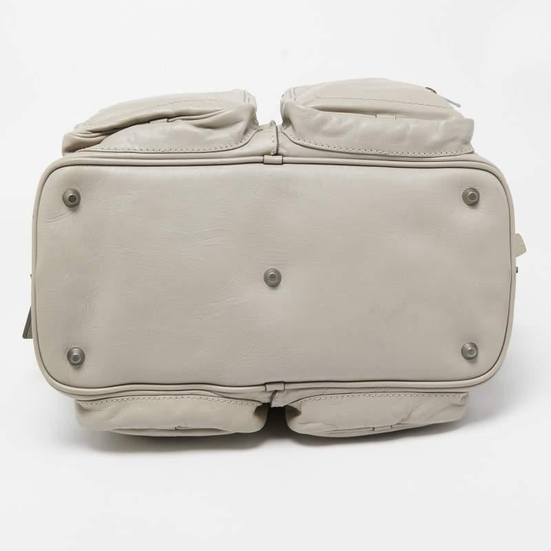 Chloe Grey Leather Large Betty Satchel For Sale 6