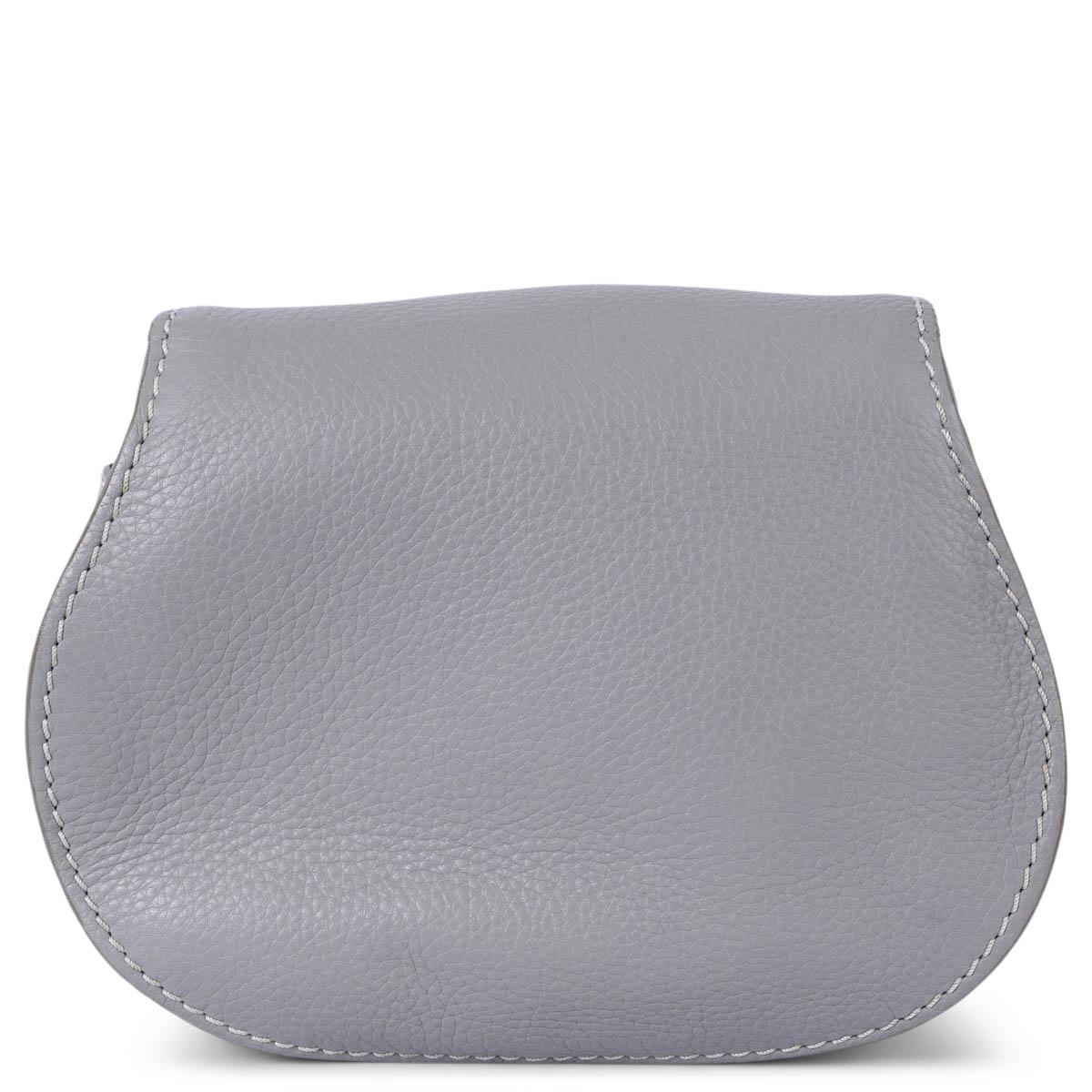 Women's CHLOE grey leather MARCIE MINI Crossbody Bag