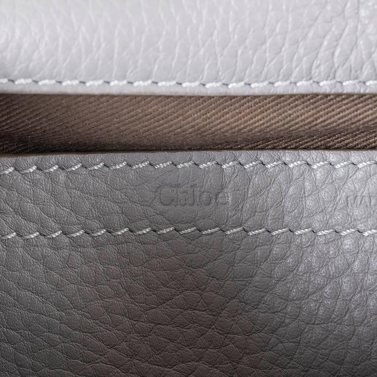 CHLOE grey leather MARCIE MINI Crossbody Bag 4