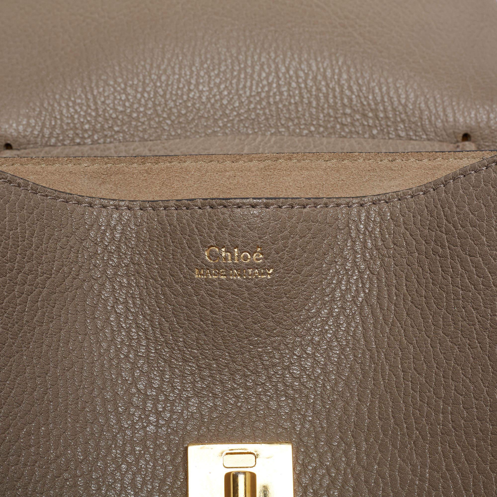 Chloe Grey Leather Medium Drew Shoulder Bag 12