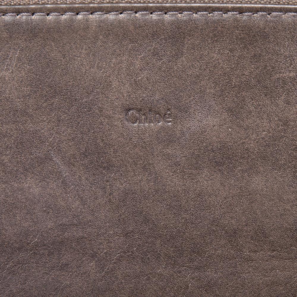 Women's Chloé Grey Leather Satchel For Sale