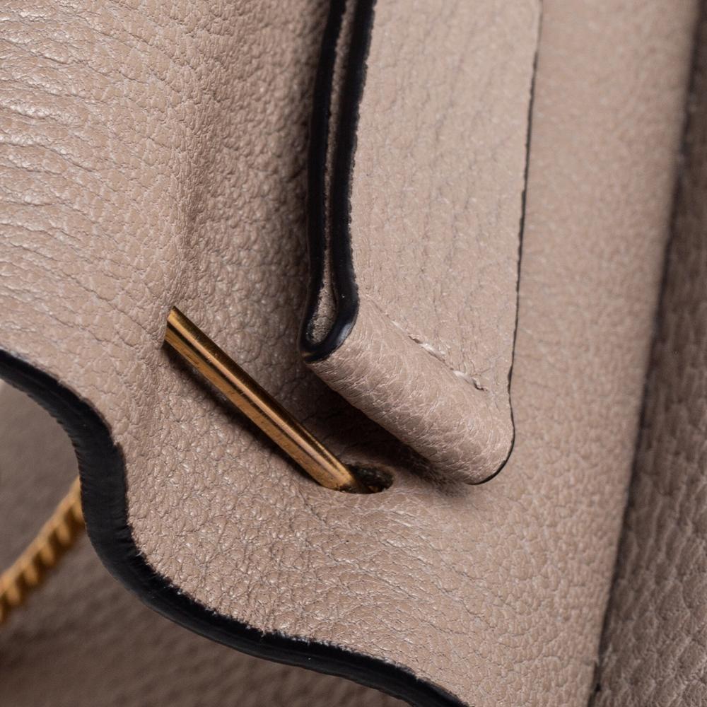 Chloe Grey Leather Small Drew Shoulder Bag In Good Condition In Dubai, Al Qouz 2