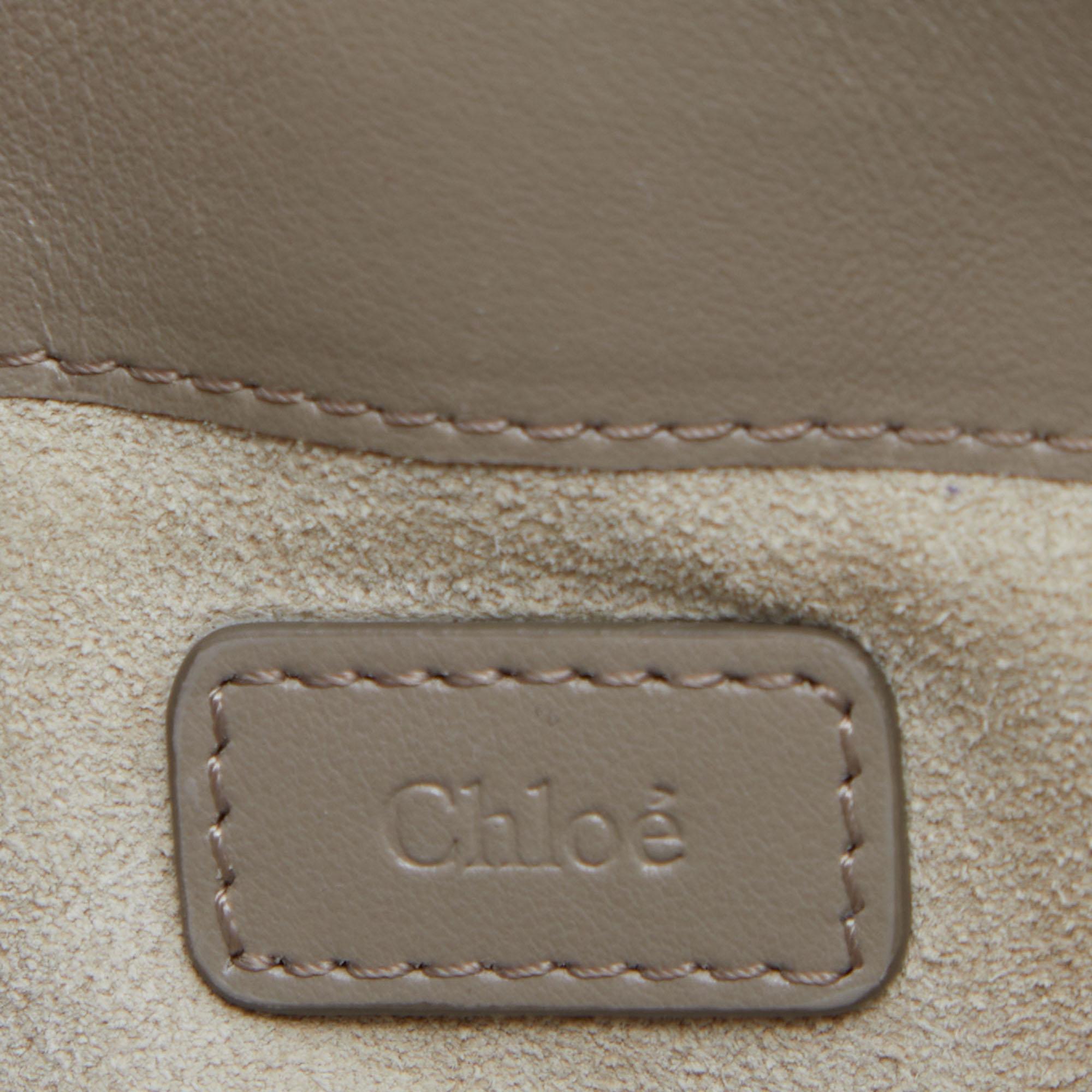 Chloe Grey Leather Tess Crossbody Bag 5