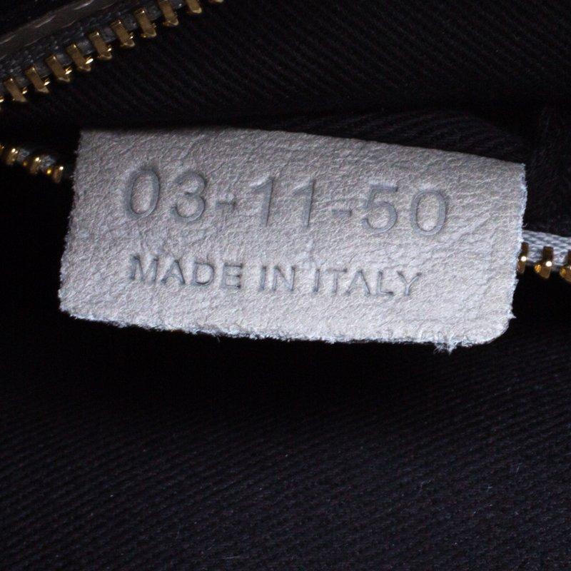 Chloe - Borsa a tracolla media Sally Flap in pelle grigia con pavé 3