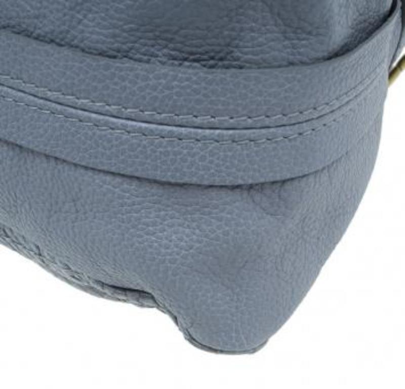 Chloe Grey Python and Leather Small Paraty Shoulder Bag For Sale 6