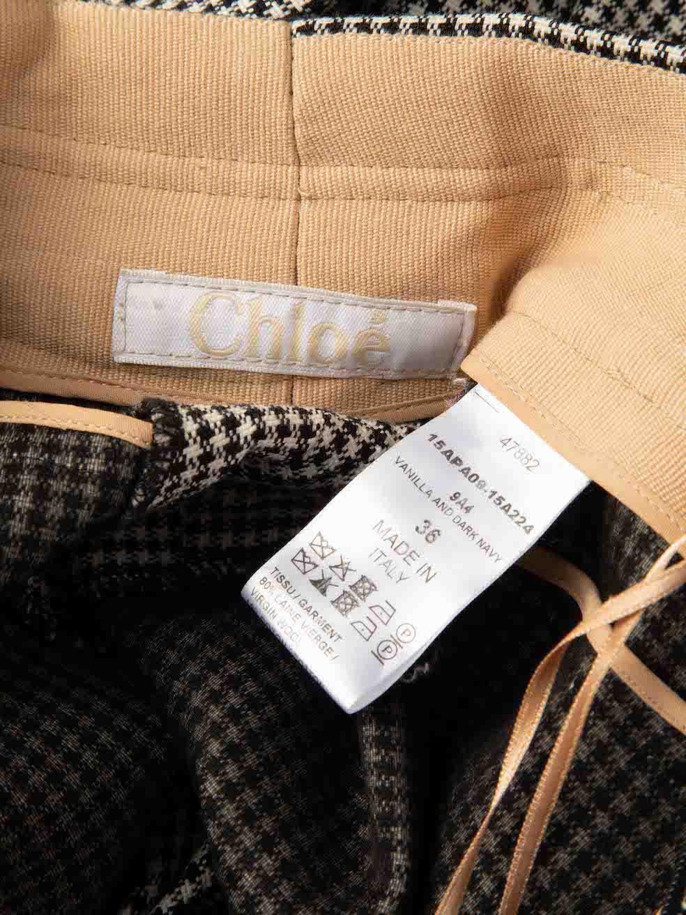 Chloé Grey Wool Button Detail Straight Trousers Taille S Pour femmes en vente