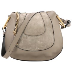 Chloe Hayley Hobo Leather and Suede Small