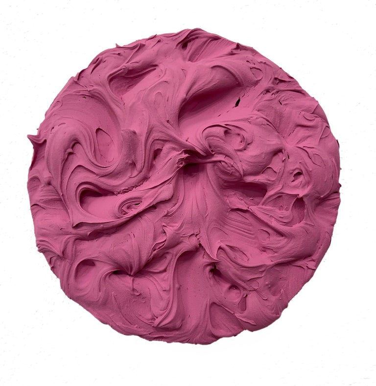 Chloe Hedden "Candy Floss Pink" Excess Wall Sculpture monochrome pink