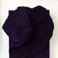 Egyptian Violet Folds - Pair (folds, dark art, fabric, textile arts, wall mount)