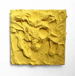 "Lemon Meringue" Wall Sculpture monochrome, yellow, bright, monochromatic, sun
