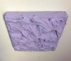 "Pale Amethyst Excess" Wall Sculpture monochrome monochromatic mid century lilac