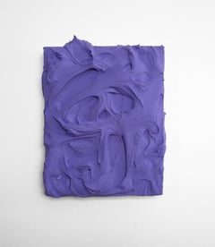 "Periwinkle Excess" Wall Sculpture monochrome monochromatic mid century purple