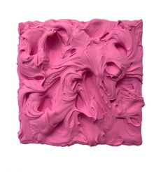 "Sweet Pink" Excess Wall Sculpture, monochrome, hot pink, maximalism, bold