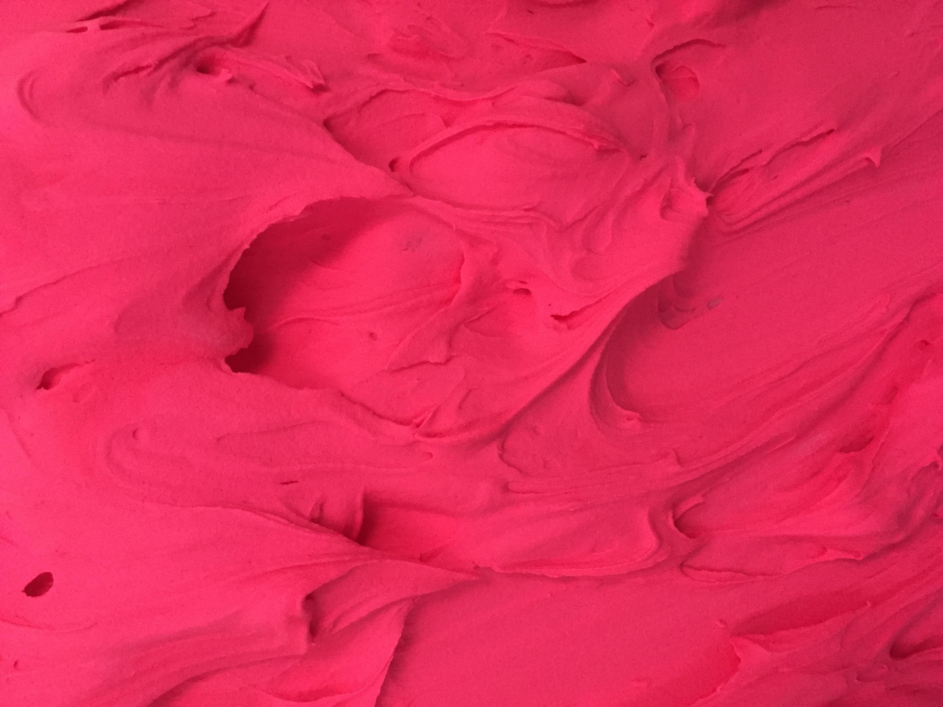 Electric Pink (texture thick painting impasto monochrome pop bold design) - Pop Art Sculpture by Chloe Hedden