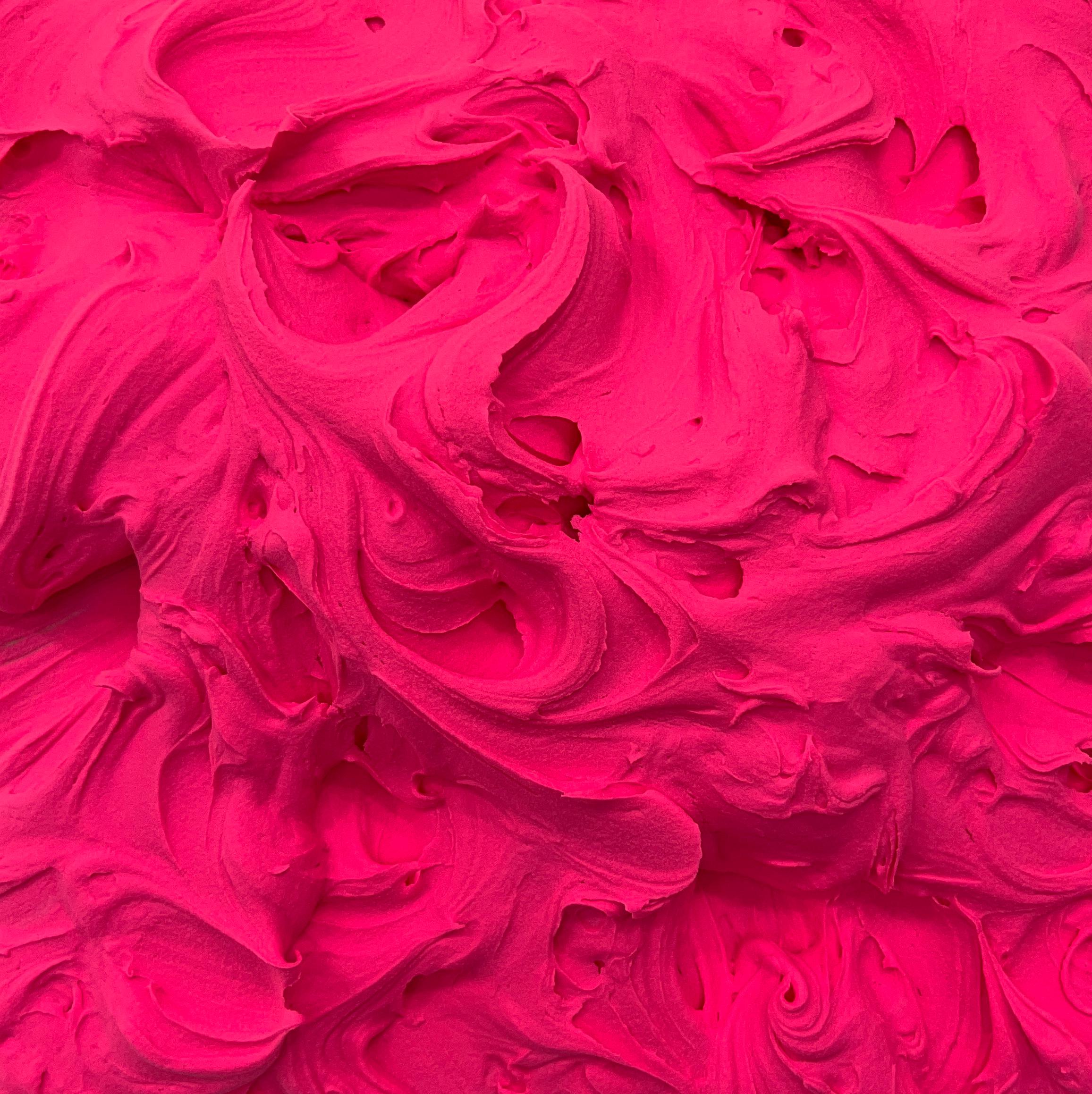 Rosa caldo, Blu di Prussia e Vermiglio Excess combo (vernice vibrante spessa per texture) - Painting Pop Art di Chloe Hedden