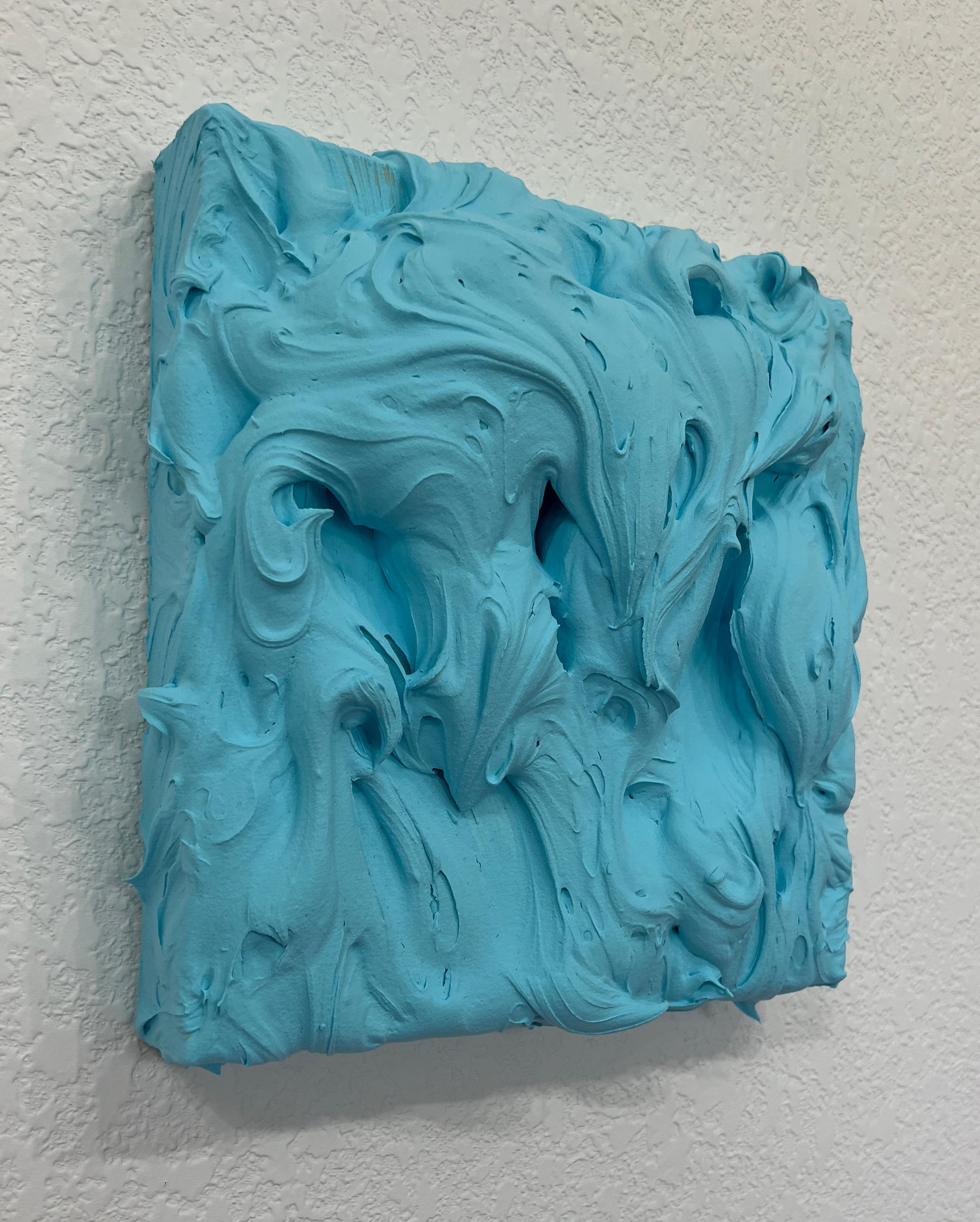 Combo Plume, Bleu ciel et Bleu Prusse (peinture épaisse et vibrante) en vente 9