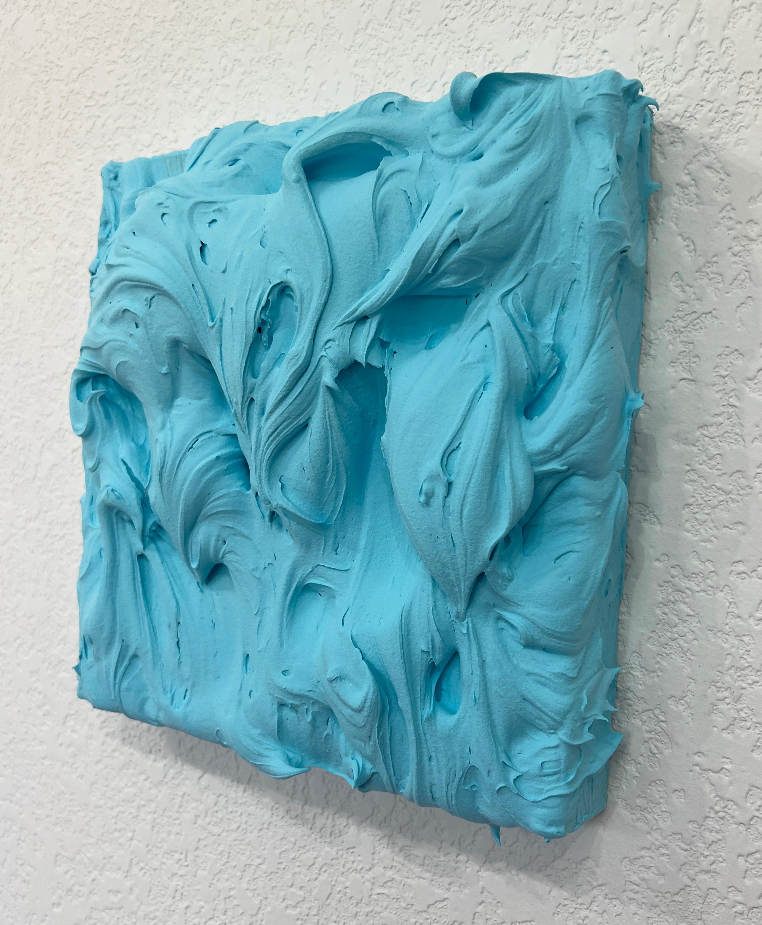 Combo Plume, Bleu ciel et Bleu Prusse (peinture épaisse et vibrante) en vente 10