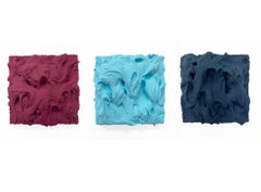 Combinazione di prugna, blu cielo e blu di Prussia Excess (pittura densa e vibrante)