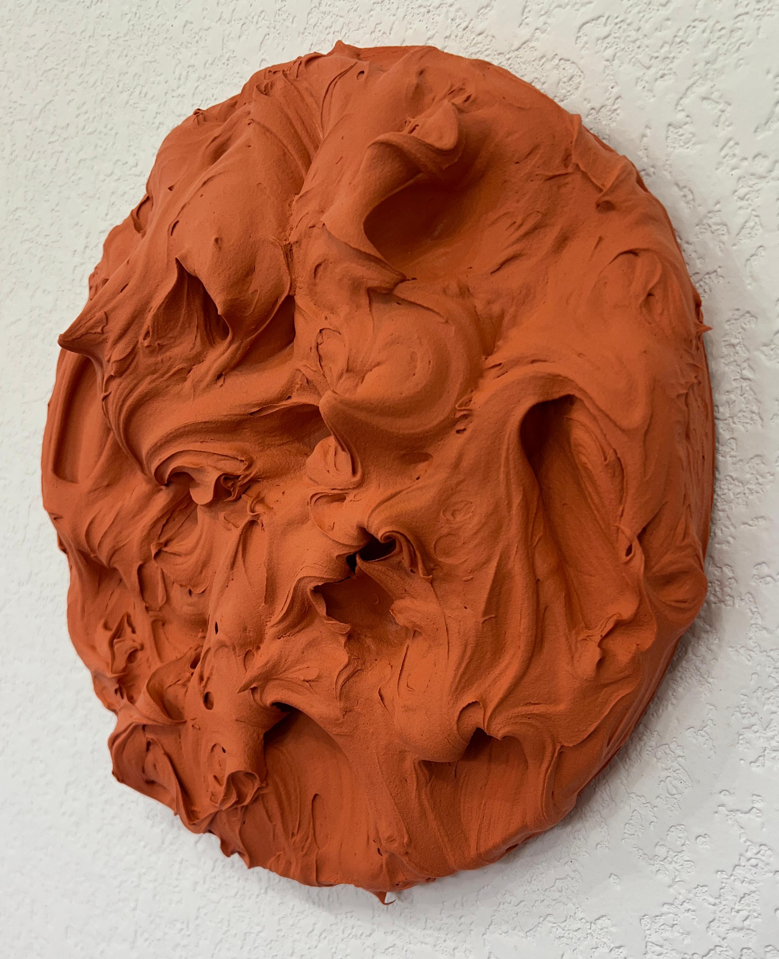 Trio di eccedenze (zucca densa, glassa rosa, cantalupo)  impasto pittura pop) in vendita 13