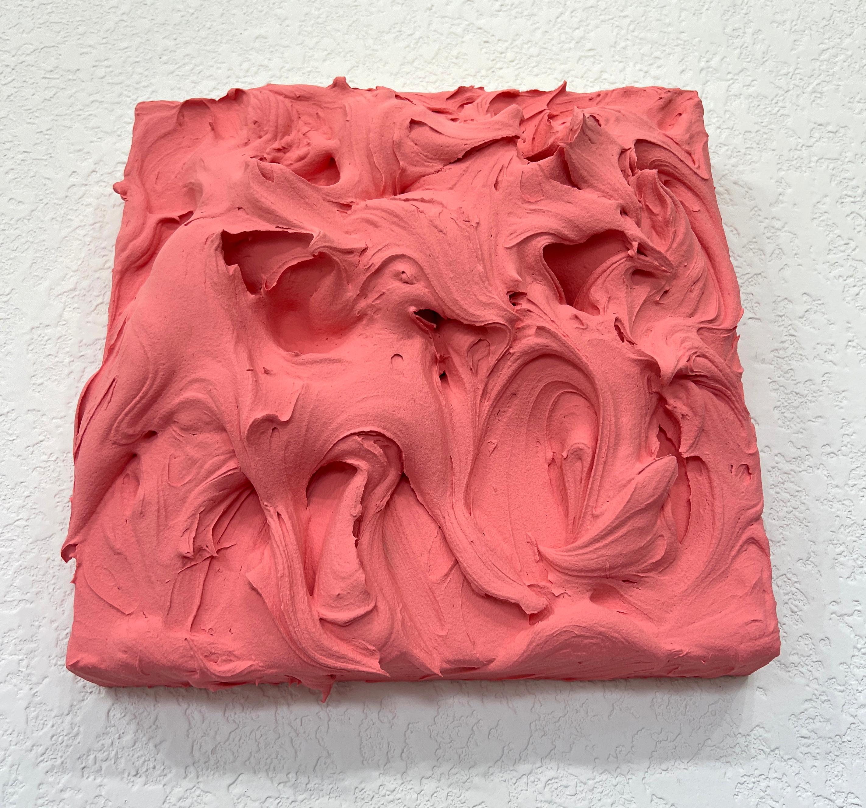 Venetian Rose, Sap Green, Forget Me Not Excess trio (texture thick vibrant paint - Pop Art Painting by Chloe Hedden