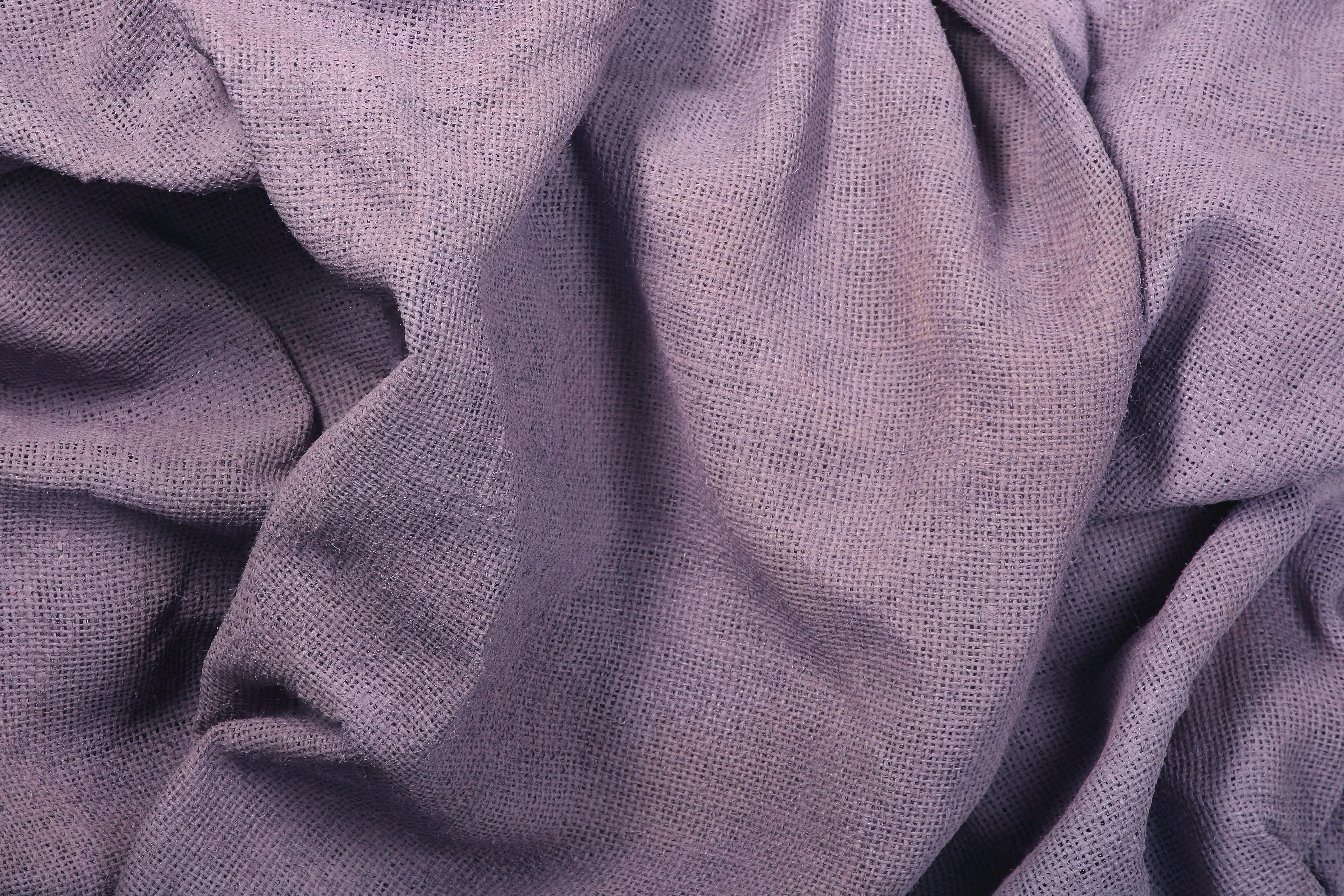 Lavender Folds 2 (fabric art, wall sculpture, contemporary design, textile art) - Sculpture by Chloe Hedden