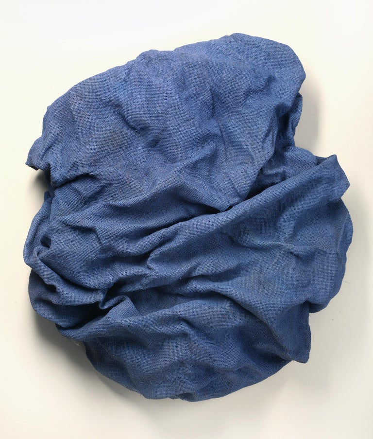 Chloe Hedden Abstract Sculpture - Lilac Folds (fabric art, wall sculpture, contemporary art design, textile arts) 