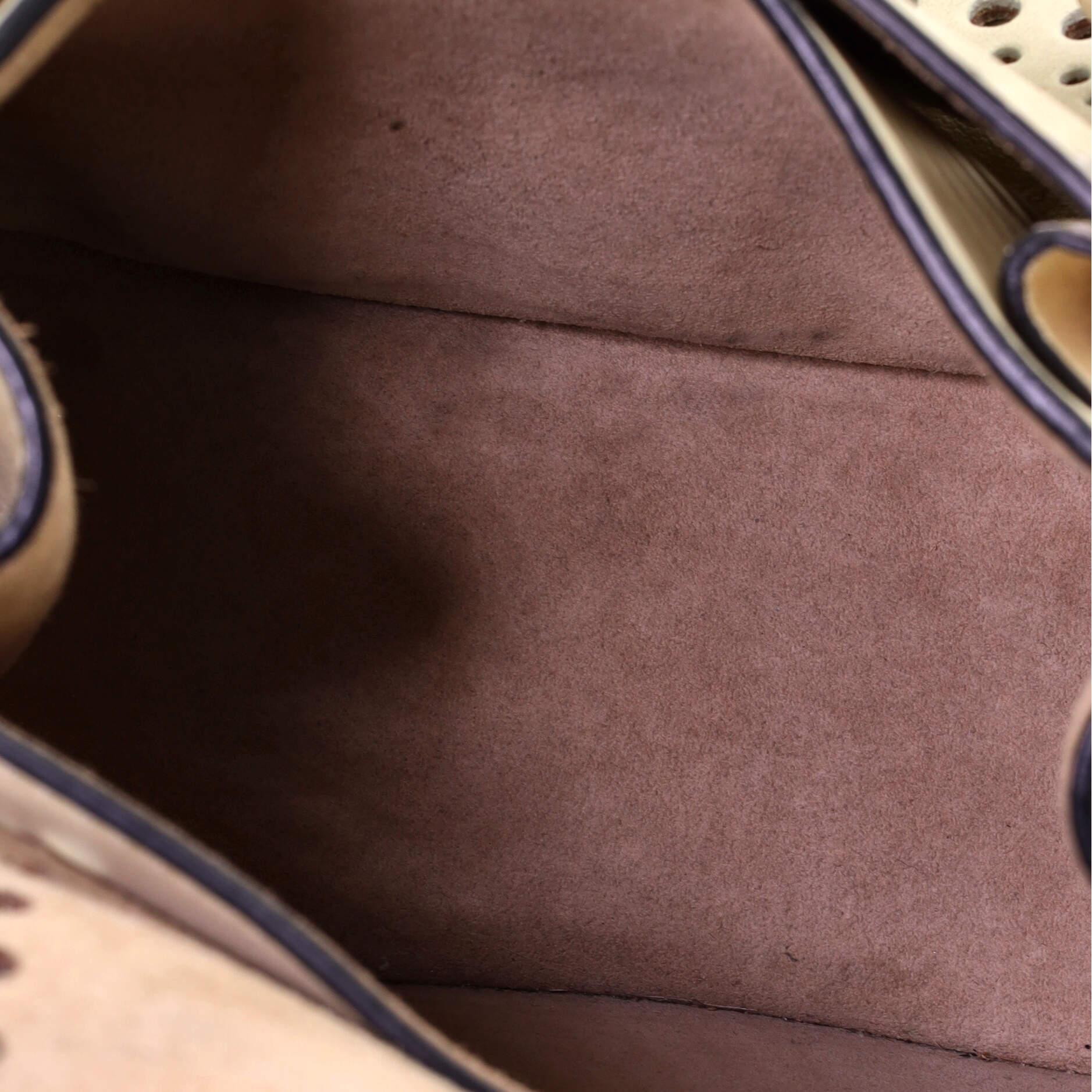 Beige Chloe Hudson Handbag Perforated Leather Mini