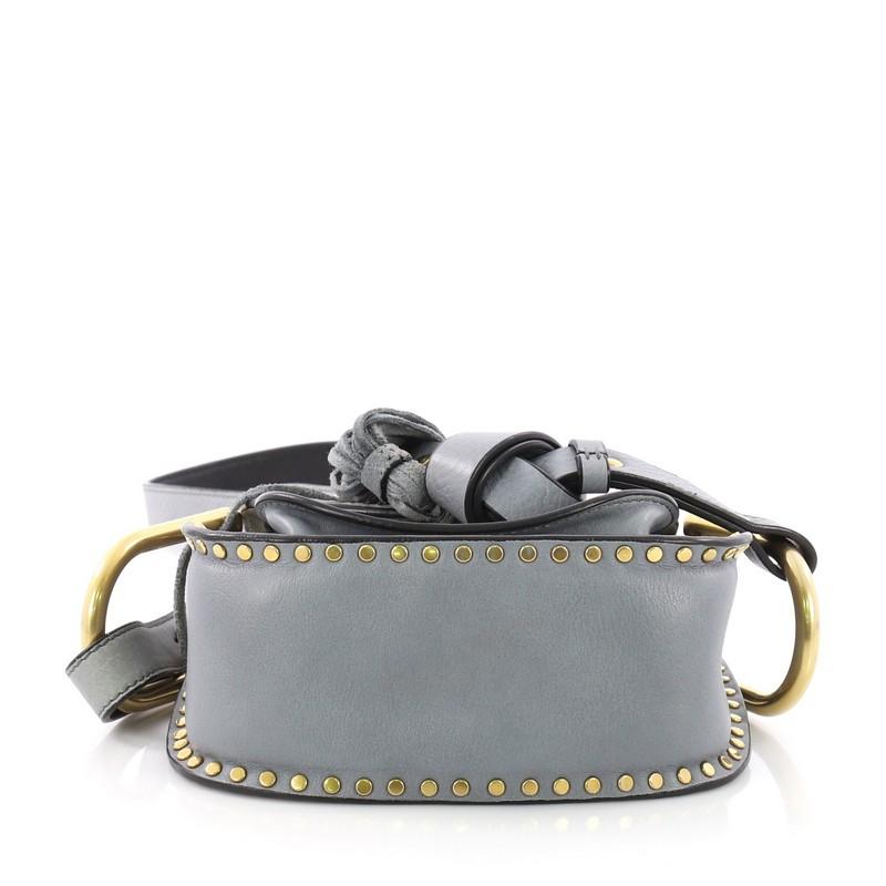Chloe Hudson Handbag Whipstitch Leather Mini In Good Condition In NY, NY