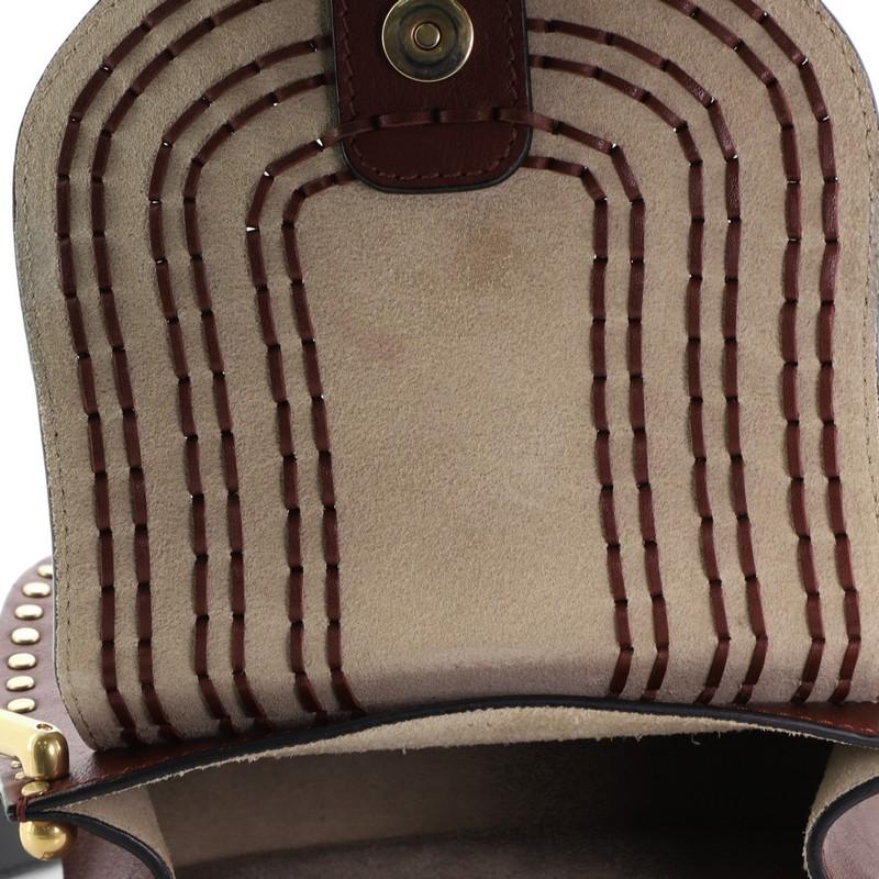 Black  Chloe Hudson Handbag Whipstitch Leather Mini