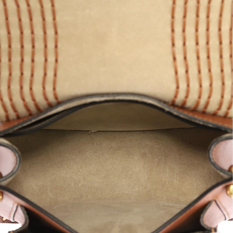 Chloe Hudson Handbag Whipstitch Leather Small 1