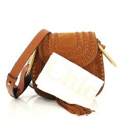 Chloe Hudson Handbag Whipstitch Suede Mini
